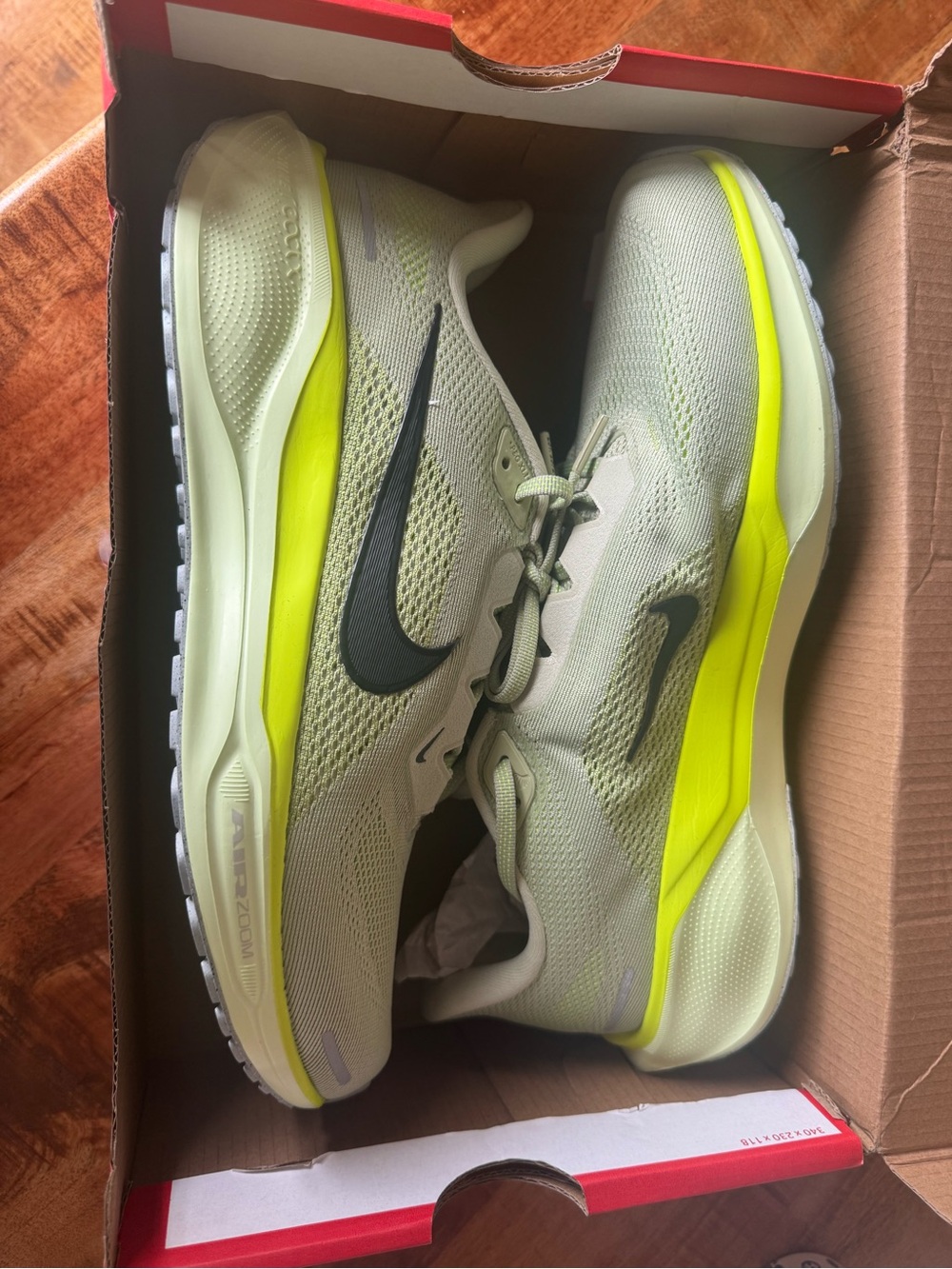 Nike Air Zoom Pegasus 41 Men's Olive Aura/White-Volt FD2722-303 Size 11